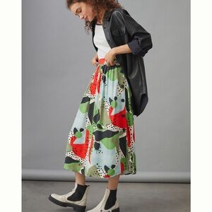 Corey Lynn Calter Anthropologie Colorful Abstract Print Women's Skirt